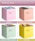 Sorbus 11 Inch 4 Pack Foldable Fabric Storage Cube Bins with Handles - for Organizing Pantry, Closet, Nursery, Playroom, and More